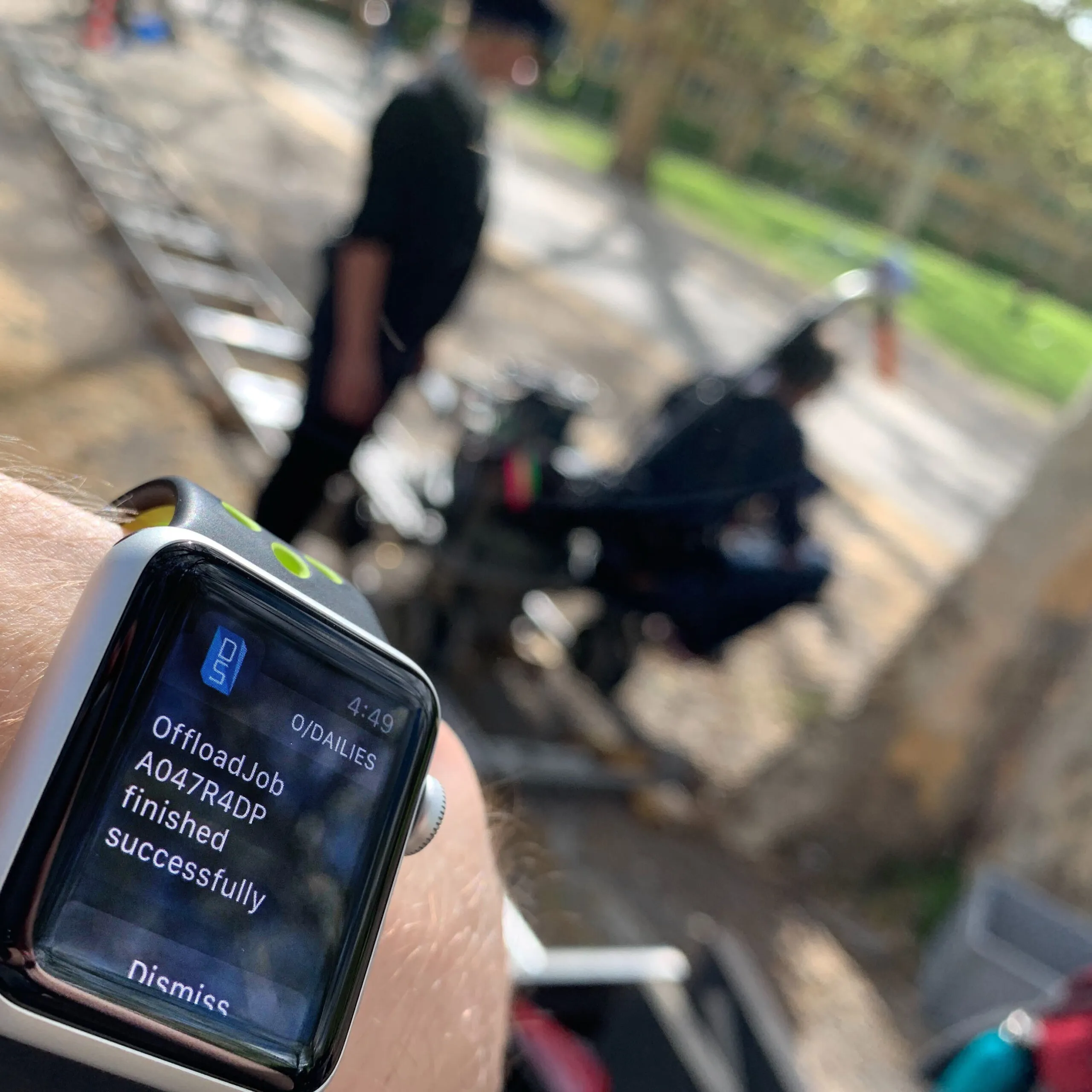 Mobile notifications screenshot