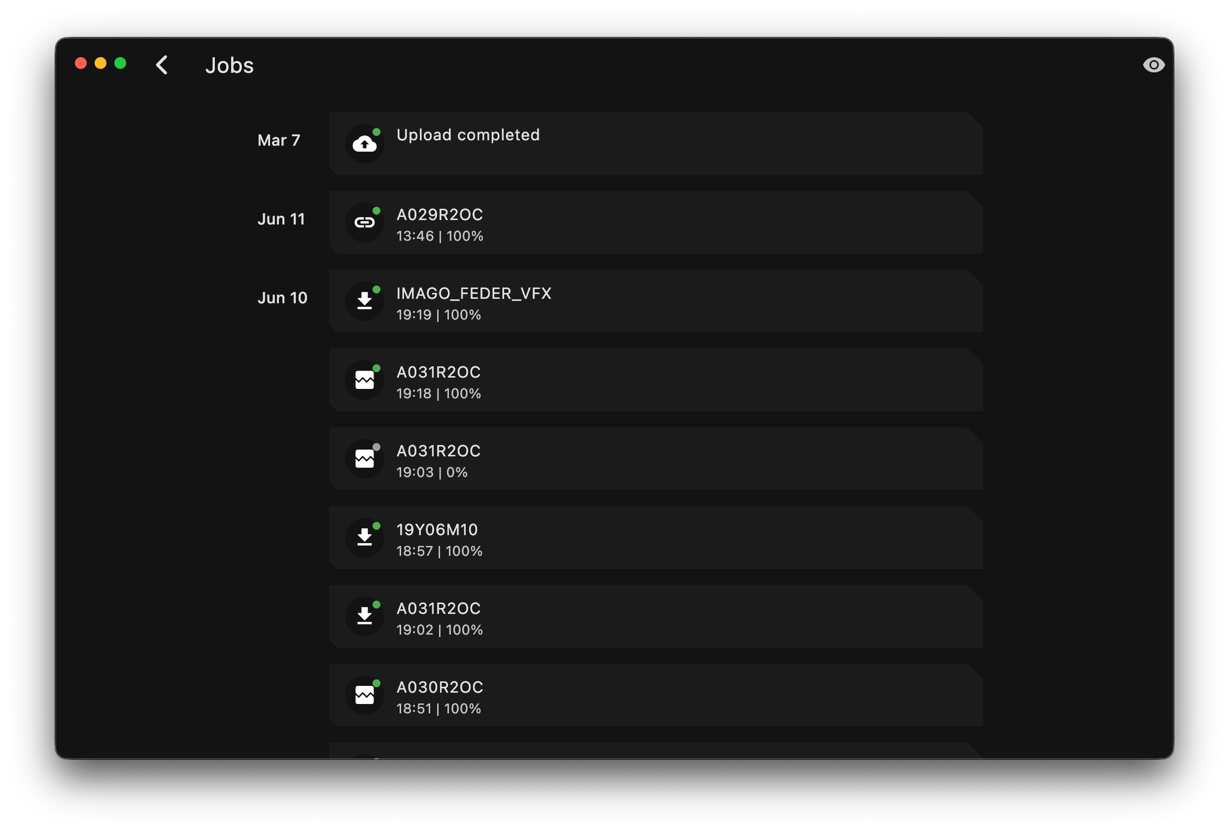 o/DAILIES interface preview 3
